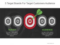 5 target boards for target customers audience powerpoint images