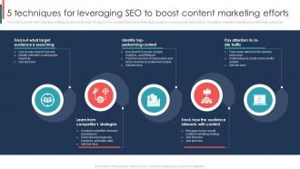 5 Techniques For Leveraging SEO To Boost SEO Marketing To Boost Business Sales