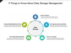 5 things to know about data storage management
