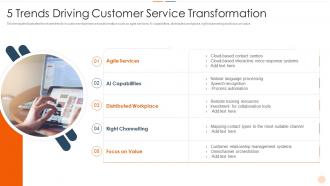 5 Trends Driving Customer Service Transformation