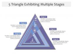 5 triangle exhibiting multiple stages