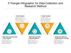 5 triangle infographic for data collection and research method