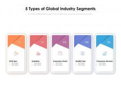 5 Types Of Global Industry Segments