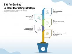 5 W Marketing Planning Communication Service Recruitment Process
