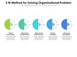 5 w method for solving organizational problem