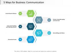5 ways for business communication