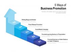 5 ways of business promotion