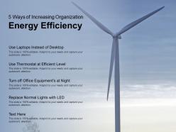 5 ways of increasing organization energy efficiency