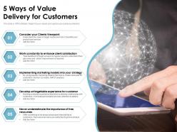 5 ways of value delivery for customers