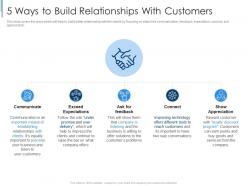 5 ways to build relationships with customers effective partnership management customers
