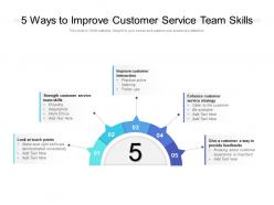 5 ways to improve customer service team skills