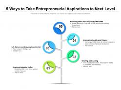 5 Ways To Take Entrepreneurial Aspirations To Next Level
