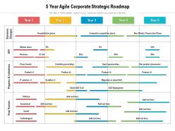 5 year agile corporate strategic roadmap