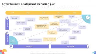 5 Year Business Development Marketing Plan