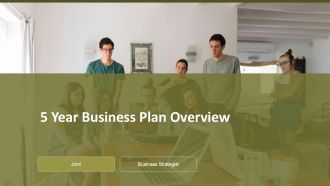 5 Year Business Plan Overview PPT Guidelines ACP