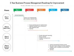 5 year business process management roadmap for improvement