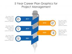 5 year career plan graphics for project management infographic template