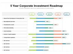 5 year corporate investment roadmap