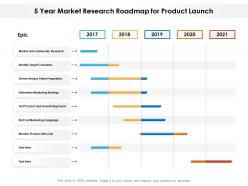 5 year market research roadmap for product launch