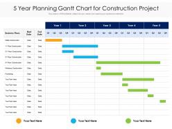 5 year planning gantt chart for construction project