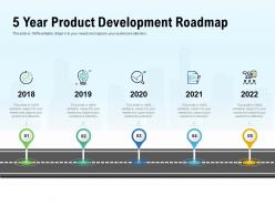 5 year product development roadmap