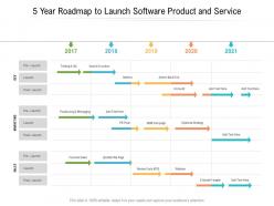 5 year roadmap to launch software product and service
