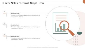 5 Year Sales Forecast Graph Icon