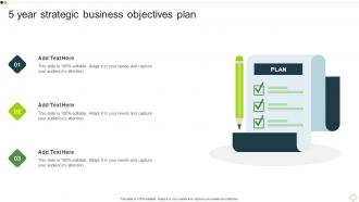 5 Year Strategic Business Objectives Plan
