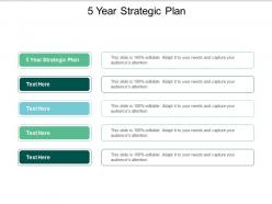 5 year strategic plan ppt powerpoint presentation professional objects cpb