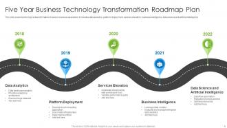 5 Year Transformation Roadmap Plan Powerpoint Ppt Template Bundles