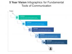 5 Year Vision For Fundamental Tools Of Communication Infographic Template