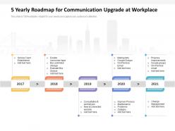 5 yearly roadmap for communication upgrade at workplace