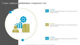 5 Years Employee Performance Comparison Icon