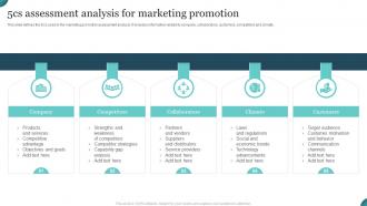 5cs Assessment Analysis For Marketing Promotion