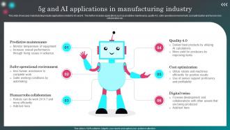 5G And Ai Applications In Manufacturing Industry