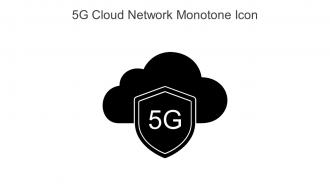 5G Cloud Network Monotone Icon In Powerpoint Pptx Png And Editable Eps Format
