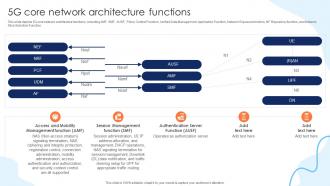 5G Core Network Architecture Functions Working Of 5G Technology IT Ppt Brochure