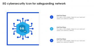5G Cybersecurity Icon For Safeguarding Network