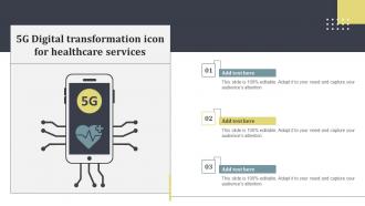 5g Digital Transformation Icon For Healthcare Services