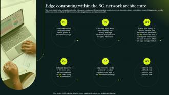 5G Network Technology Architecture Edge Computing Within The 5G Network Architecture