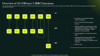 5G Network Technology Architecture Overview Of 5G Nr Layer 3 RRC Functions