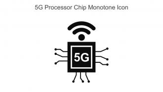 5G Processor Chip Monotone Icon In Powerpoint Pptx Png And Editable Eps Format