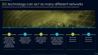 5G Technology Can Act As Many Different Networks Comparison Between 4G And 5G