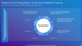 5G Technology Enabling Determine 5G Regulatory Costs And Flexibility Policies