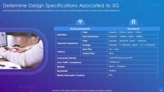 5G Technology Enabling Determine Design Specifications Associated To 5G