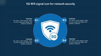 5G Wifi Signal Icon For Network Security