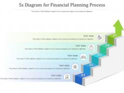 5s diagram for financial planning process infographic template