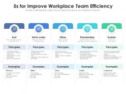 5s for improve workplace team efficiency
