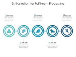 5s illustration for fulfilment processing infographic template