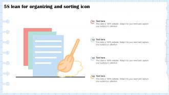 5s Lean For Organizing And Sorting Icon